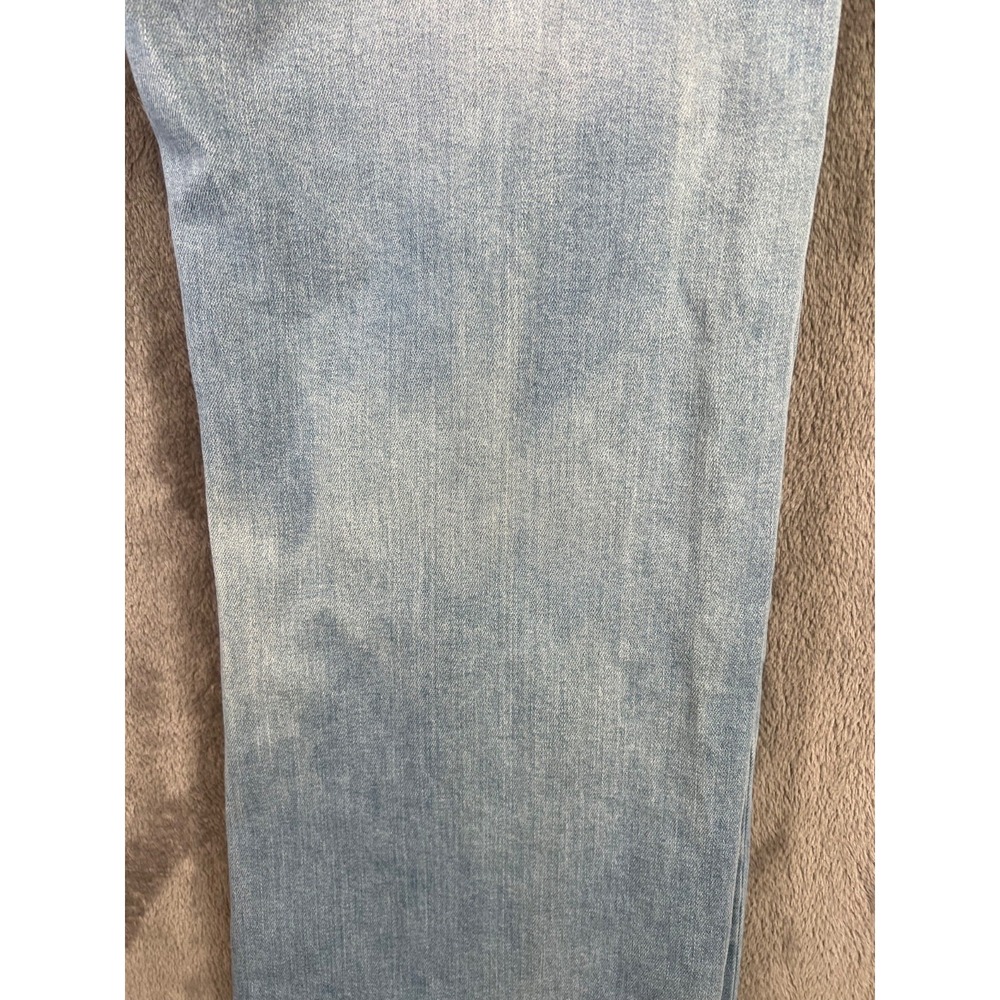 Quince Jeans Womens 27x31 Stretch High Rise Wide Leg Light Wash Distressed - Picture 10 of 16